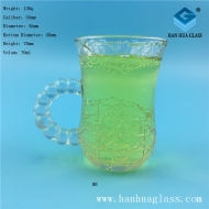 70ml glass coffee cup with handle