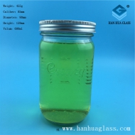 600ml export honey glass jar