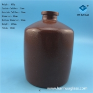 600ml spray coated glass wine jar