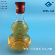 250ml gourd shaped glass wine bottle