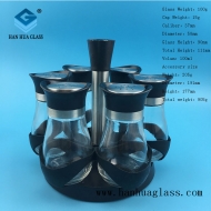 100ml black cap pepper powder glass seasoning bottle
