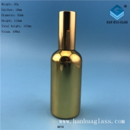 100ml electroplating golden essential oil spray bottle