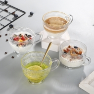 Bring a glass breakfast milk cup