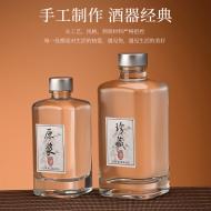 Crystal White Glass Wine Bottle Manufacturer