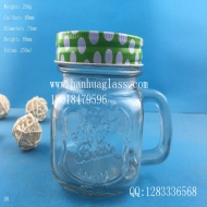 250ml glass bottle with handle