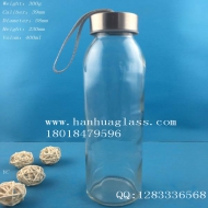 400ml portable glass water cup