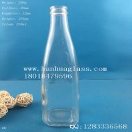 250ml square bottom glass sesame oil bottle