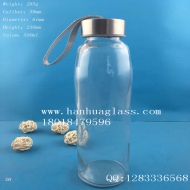 500ml portable glass water cup