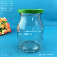 200ml silk mouth milk glass bottle