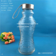 450ml portable glass water cup
