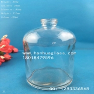 400ml transparent glass hand sanitizer bottle