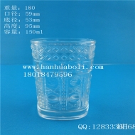 Outlet 150ml square glass water cup