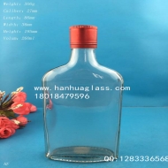 250ml glass flat wine bottle