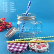 450ml glass ribbon juice cup