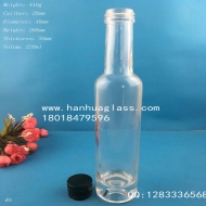 Manufacturer's direct sales of 220ml fruit vinegar glass wine bottles