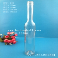 Wholesale of 200ml round slender glass wine bottles