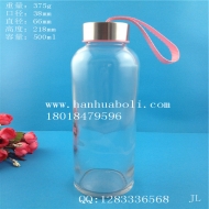 Hot selling 500ml portable handheld glass water cup