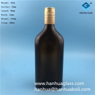500ml brown rectangular glass wine bottle