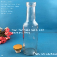 Manufacturer's direct sales of 200ml cork mouth red wine glass bottles