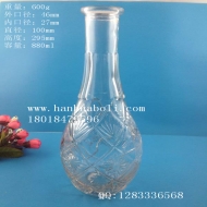 850ml export glass wine bottle manufacturer
