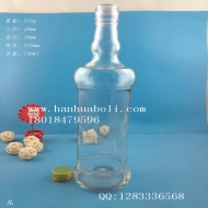 Wholesale 740ml transparent glass wine bottles