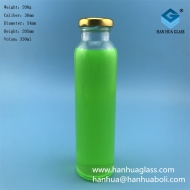 Wholesale 330ml round fruit juice beverage tea glass bottle