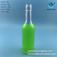 Wholesale 250ml transparent glass white wine bottle