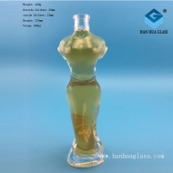 Hot selling 150ml beautiful glass craft wine bottle