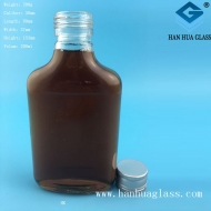 Manufacturer of 200ml flat glass health wine bottles