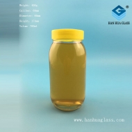 700ml round glass honey bottle sold directly by the manufacturer