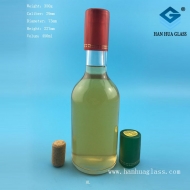 Wholesale 450ml transparent glass grape wine bottles