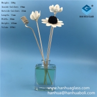 Wholesale price of 100ml flat rectangular glass aromatherapy bottle
