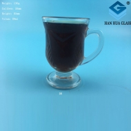 Wholesale 80ml glass cups with a handle for juice drinks