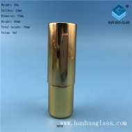 Wholesale 5ml electroplated gold essential oil glass packaging bottles