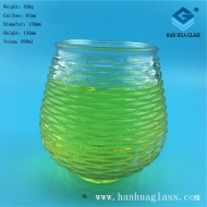 Manufacturer of 950ml large capacity glass candle jar