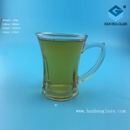 270ml glass juice drink cup with handle
