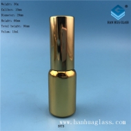 15ml electroplated golden glass essential oil packaging bottle sold directly by the manufacturer