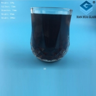 Manufacturer of 200ml fruit juice beverage glass cups for export