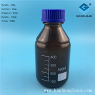 Manufacturer of 500ml brown glass reagent bottle