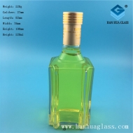 Wholesale price for 500ml square glass wine bottles packaged separately
