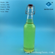 500ml buckle glass juice beverage glass bottle
