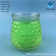 Hot selling 350ml export bubble glass candle holder